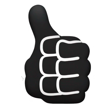 sideways thumbs up sticker