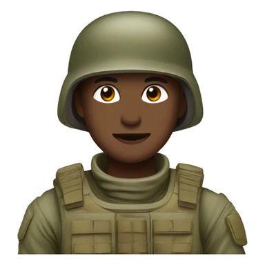 Soldier in olive green camo with light pink bow on helmet sticker