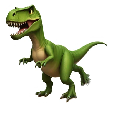 T rex surfing  sticker