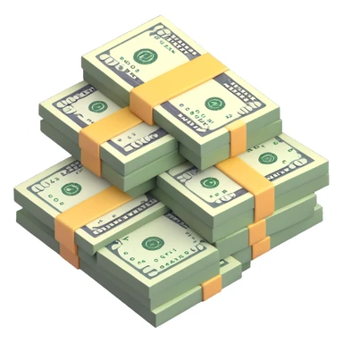 cash money, dollar bills, money stack sticker