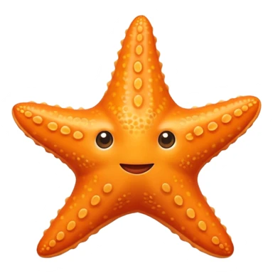 starfish object icon, cute starfish, slightly glossy texture, 3D cartoon, soft shadow, mobile game icon style, centered, clean background, no text, no watermark sticker