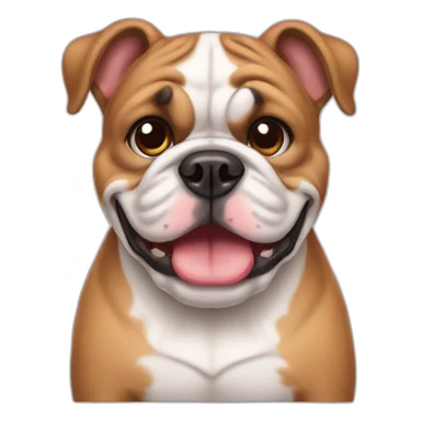 Cute little Bulldog  sticker