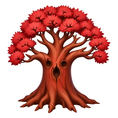 red thorn tree sticker