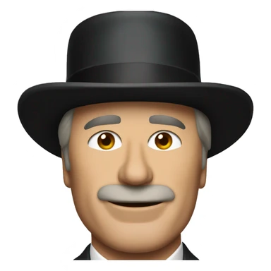 Alec Baldwin with top hat sticker