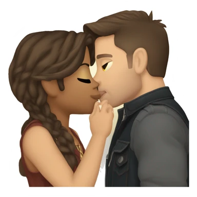 dean winchester kissing castile sticker