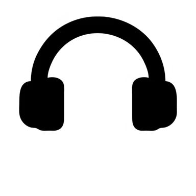 A DJ setup with headphones sticker