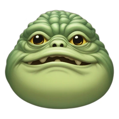 Jabba the Hutt head sticker