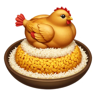 lunch rice with chicken sticker