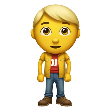 M&M’s candy yellow brother sticker