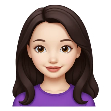 Dove Cameron with dark brown hair sticker