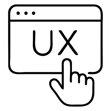 UX design icon, 24 by 24 px, 1 px stroke sticker