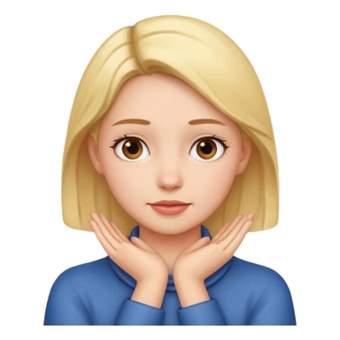 Girl with hands around her neck  sticker