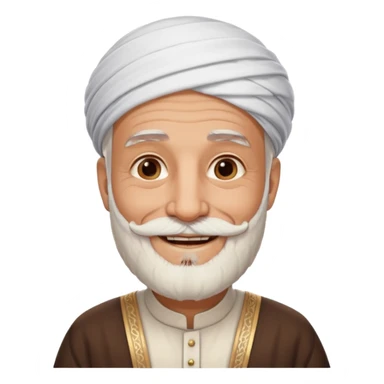 old emirates guys wearin gUAE cloths with white beared  sticker