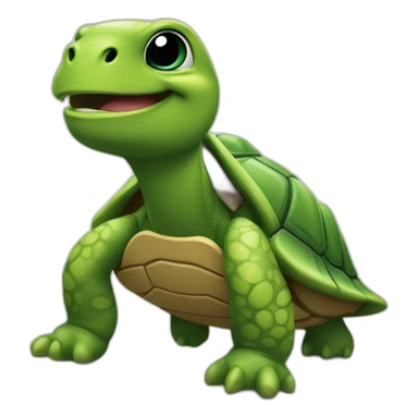 L’autre sur tortue Emojie sh sticker