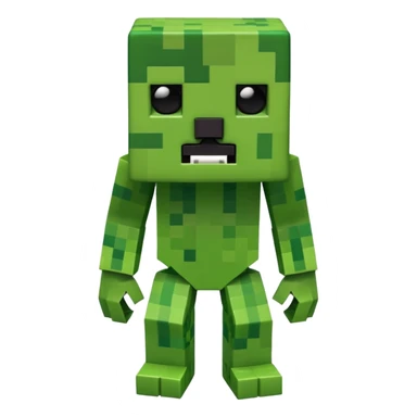 Minecraft creeper creature with sinister crooked looking and is creepy sticker