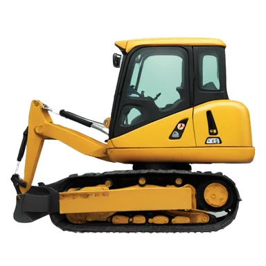 excavator sideview sticker