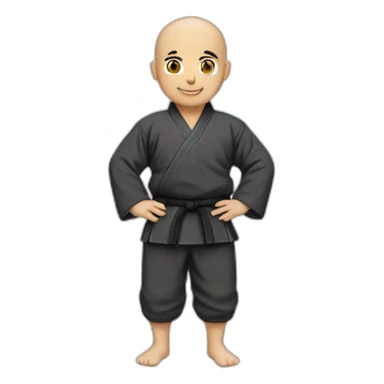 Bald Lebanese in kata and dojo suit sticker