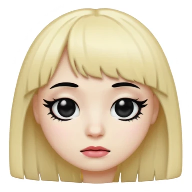 emoji with emo bang sticker