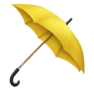 Yellow umbrella  sticker