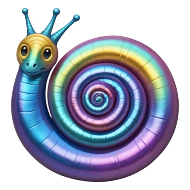 concha de caracol perlada sticker