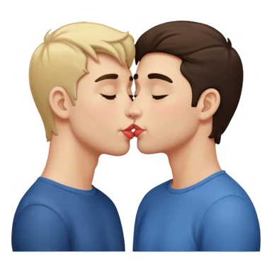 Two guys kissing  sticker