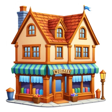 Weasley’s wizard wheezes shop Harry Potter style sticker