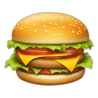 Burger-happy sticker
