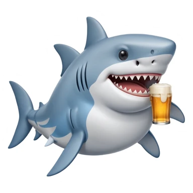 Fat shark with beer sticker