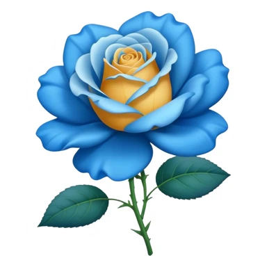 una rosa azul sticker