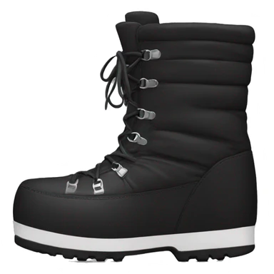 Black moon boot sticker