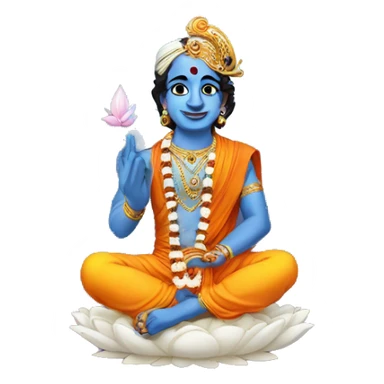 Krishna with Sudarshan chakra  sticker