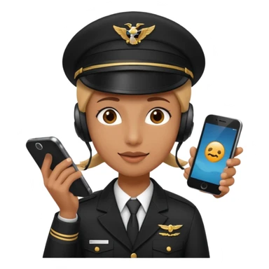 a phone as pilot sticker