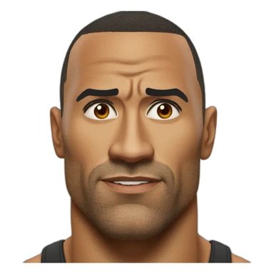 The rock eyebrow meme sticker