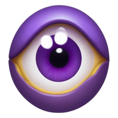 majestic godly violet iris eyeball serious intense symmetrical knowledgable sticker