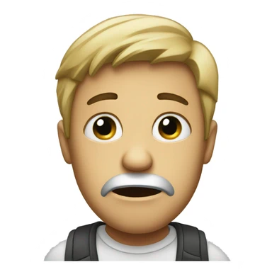 Face confused person sticker