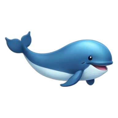 cute Whale game character sticker