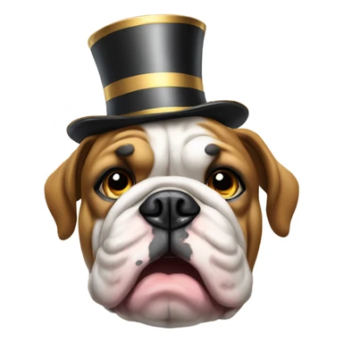 new years eve bulldog sticker