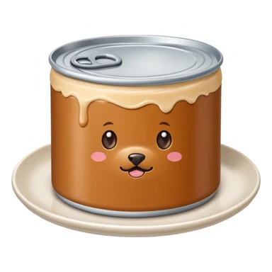 Freshpet, wet, pate, on a plate , shape of a can, moist, soft sticker