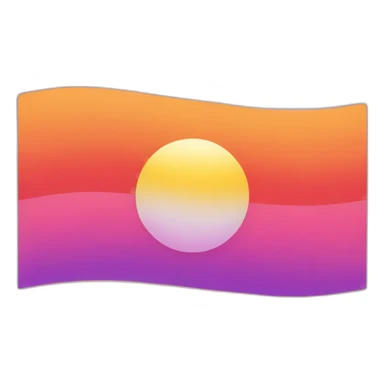 Sunset lesbian flag sticker