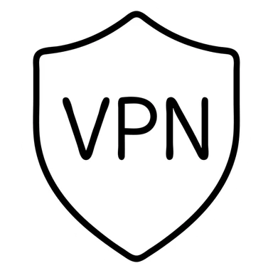 outlined VPN icon sticker