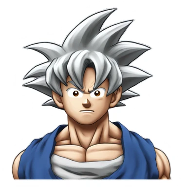 Goku in ultra instinct sticker