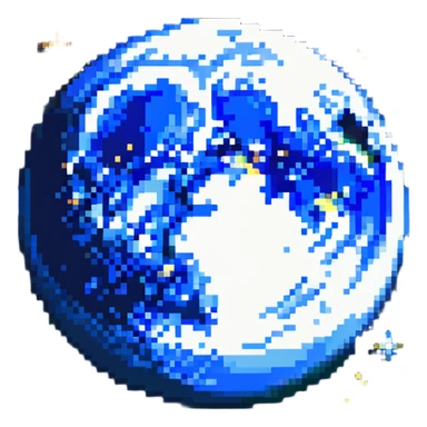 moon in the night sky sticker