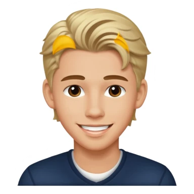 Austin Butler with a smile sticker