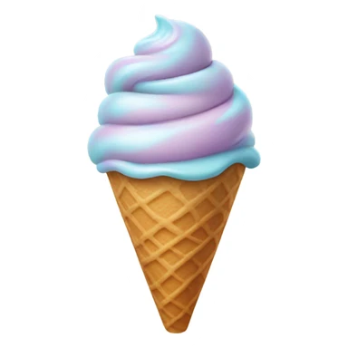 one ice cream swirl sticker
