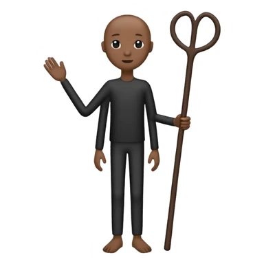 create a stick figure body standing still sticker