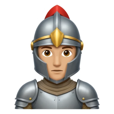 Miğfer giymiş şövalye sticker