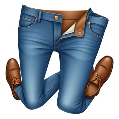 jeans and brown shoes sticker