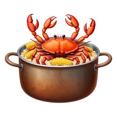 Cajun crab seafood boil sticker