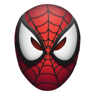 spiderman-face-in-a-circle red sticker