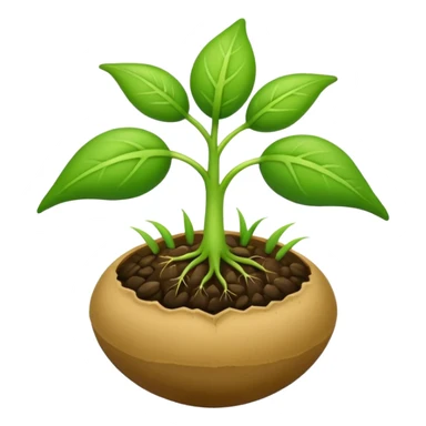 Germinating seed sticker